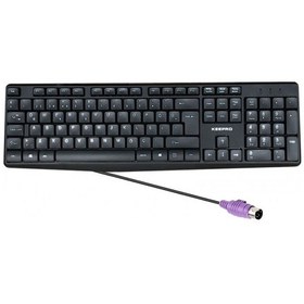 Resim Ps2 Yuvarlak Girişli Standart Kablolu Klavye Eski Tip Ps-2 Girişli Klavye 