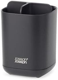Resim Joseph Joseph Easy-Store Caddy diş fırçası tutucu, banyoda saklama, küçük, mat siyah 