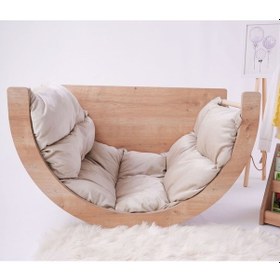 Resim Pikler Halkası Montessori Aktivite Ve Oyun Masası Ahşap (MİNDERSİZ) Ahşap 