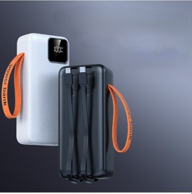 Resim Kendinden Kablolu 30.000 Mah Powerbank Siyah 