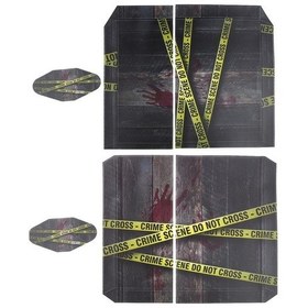 Resim Suntek PS4 Konsol Denetleyici İçin "Crime Scene Do Not Cross" Cilt Sticker Çıkartması Set 