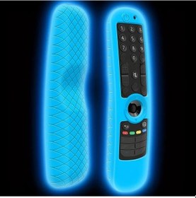 Resim Xuweiwei Lg An-mr21ga Mr21gc Mr2ga Mr2gn Uzaktan Kumanda Kılıfı Floresan Mavi Yumuşak Şok Emici 