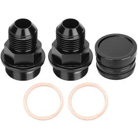 Resim Xiyyadms Honda B16 B18c Motoru İçin Arka Blok Havalandırma Aksesuarı - M28-10an Cnc Alüminyum Filtre Takımı Siyah 