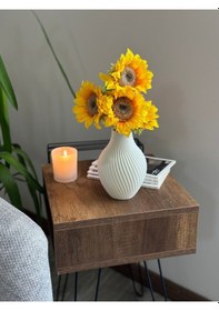 Resim Lıva Bohem Vazo Beyaz 