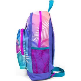Resim Coral High Kids Lavanta Pembe Flamingo Desenli Dört Bölmeli Okul Çantası 23705 