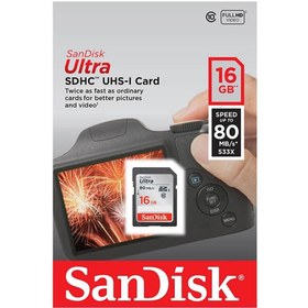 Resim SanDisk Ultra 16 GB SD Kart 