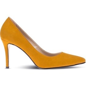 Resim Deery Sarı Süet Kadın Stiletto Sarı 