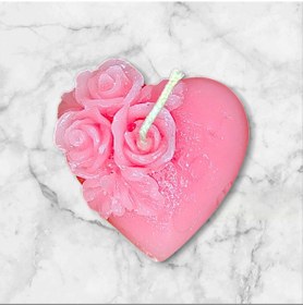 Resim Mum Dekor Kalp 
