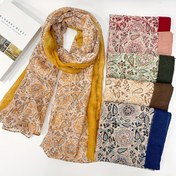 Resim 1 adet Şık Kadın Paisley Baskılı Eşarp - Yumuşak Viskoz Karışımlı, Nefes Alabilen ve Sıcak, Vintage Tarz, Makine Yıkanabilir, Günlük Gezintiler için Mükemmel, Dekoratif Aksesuar | Şık Kadın Aksesuarı | Nefes Alabilen Kumaş 