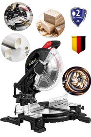 Resim Lieber German Maxstar Serii 1500 Watt Bakır Sargılı 255 mm 90° Açılı Gönye Ahşap Metal Kesme Makinesi 