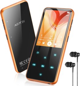 Resim AGPTEK 64 GB MP3 Çalar, Bluetooth 5.3, HiFi Ses, FM Radyo, 2,4 inç Ekran 