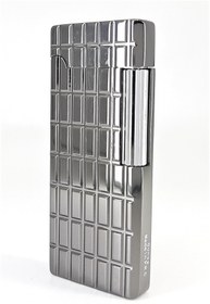 Resim Vindiesel Slim Metal Çakmak - Ice Black Rectangle- Taşlı Gazlı 