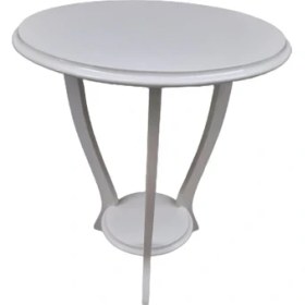 Resim Bengi Ticaret Fiskos 3AYAK Çiçeklik Sehpa Parlak Beyaz Lake Boya Çift Kat Ahşap Mdf Tabla 