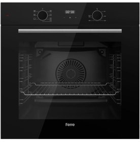 Resim Ferre Flowart Serisi Siyah Set (SS035 + QBL63CS +D080 ) - Emaye Izgara 