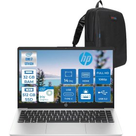 Resim Hp 240 G10 Intel Core I7 1360P 32GB 512GB SSD 14" Fhd Freedos Taşınabilir Bilgisayar G108A557EAF12+ZETTAÇANTA 