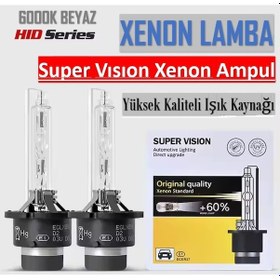 Resim D2s HID Xenon Far Ampulü 12V/35W 8000K Buz Mavi 2 Adet 