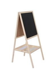 Resim 35x50 Cm Eko Ahşap Ayaklı Çatı Tipi Yazı Tahtası Siyah-pan299s 