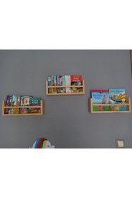 Resim BİGWOODWORKERS Ahşap Çocuk Kitaplığı 