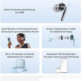 Resim Xiaomi Redmi Buds 8 Lite Mavi Kulakiçi Kulaklık TWS - ANC BT 5.4 