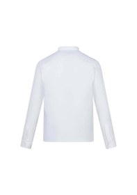 Resim Beyaz Comfort Fit 100% Pamuk Düğmeli Yaka Uzun Kollu Casual Gömlek 4111993 