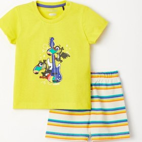 Resim Woody Pamuklu Erkek Bebek Pijama-pss - 651-sarı 