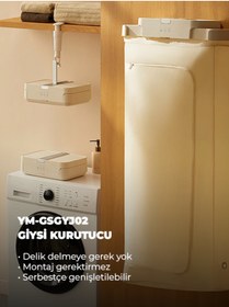 Resim Lydsto Portatif Katlanabilir Çift Sterilizasyonlu Çamaşır Kurutma Makinesi 