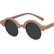 Resim Rnabauyeni Erkek/kız Çocuk Leopar Desenli Vintage Güneş Gözlüğü Uv400 Korumalımorwhıte51 Beyaz 