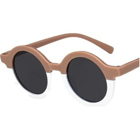 Resim Rnabauyeni Erkek/kız Çocuk Leopar Desenli Vintage Güneş Gözlüğü Uv400 Korumalımorwhıte51 Beyaz 