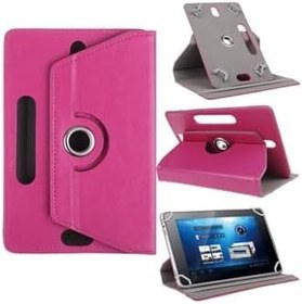 Resim Reeder A7im Deri Standlı Dönerli Universal 7 Inç Pembe Tablet Kılıf 