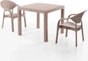 Resim Bamboo 2 Kişilik Rattan Masa Sandalye Takımı Cappuccino Cappuccino 