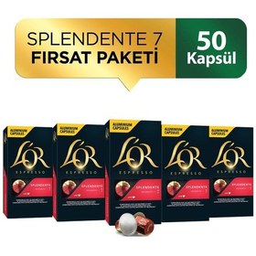 Resim L'or Splendente Intensity 7 Nespresso Uyumlu Kapsül Kahve Fırsat Paketi 10 x 5 Paket 