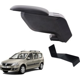 Resim 3 Tıkla Dacia Logan Mcv 2005 Delmesiz Çelik Ayaklı Siyah Kolçak Kol Dayama 