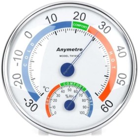 Resim Anymetre Termometre Sıcaklık Nem Ölçer Higrometre Wetto - Black 