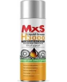 Resim Mxs Güçlü Formül H3000 Şeffaf Sıvı Gres Sprey 200 ML 