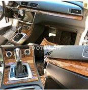 Resim Volkswagen Passat B7 Fındık Ağacı Özel Ahşap Renk Full Set Torpido Konsol Maun Kaplama 