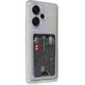Resim Newface Xiaomi Redmi 13 4g Kılıf Cardy Şeffaf Kartlık Cepli Kapak 