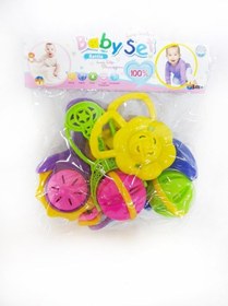 Resim Oyuncak Çıngırak Seti Eğitici Oyuncak Bebek Oyuncakları Çok Renkli 