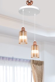 Resim Genel Markalar Aksel 2'li Bal Salon Oturma Odası Mutfak Yatak Odası Avizesi 