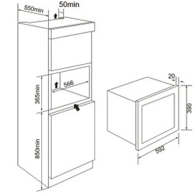 Resim Cucinox MAG 2305 23 lt Mikrodalga Fırın 