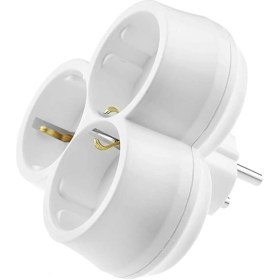 Resim Astakos 3'lü Topraklı Papatya Golyat Fiş Priz 