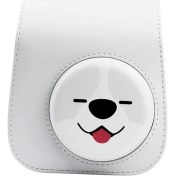 Resim ZSZH Fujıfılm Instax Mini 14 Için Kayışlı Pu Deri Çanta - Gri(Yurt Dışından) 