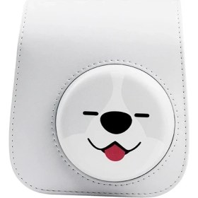 Resim ZSZH Fujıfılm Instax Mini 14 Için Kayışlı Pu Deri Çanta - Gri(Yurt Dışından) 