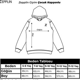 Resim Vans Gri Çocuk Kapşonlu Sweatshirt - 7-8 Yaş / Gri 