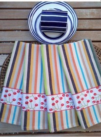 Resim Desenli 4'lü Mutfak Havlusu Seti 