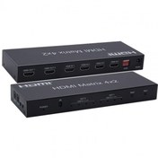 Resim KEEPRO Hdmı 4k Hdmi 4x2 Matrix Switch 4 Giriş 2 Çıkış Hdmi Switch Splitter 