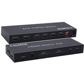 Resim KEEPRO Hdmı 4k Hdmi 4x2 Matrix Switch 4 Giriş 2 Çıkış Hdmi Switch Splitter 