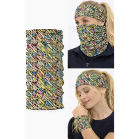 Resim Colizon Unisex Motosiklet Maskesi Bandana - Uv Korumalı Termal Outdoor Boyunluk-Buff 