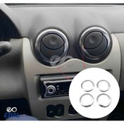 Resim EBAL OTO AKSESUAR Dacia Dokker Krom Havalandırma Çerçeve 4 Prç P Çelik 2012 Üzeri 