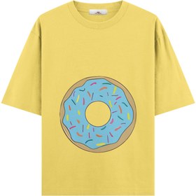 Resim Donut Boy - Hamile Oversize Tshirt - Sarı / L / Oversize 