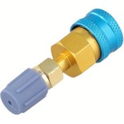 Resim Dashanshop R1234yf R134a Alüminyum Klima Bağlantı Adaptör Seti 1 Adım Hortum Dolum 